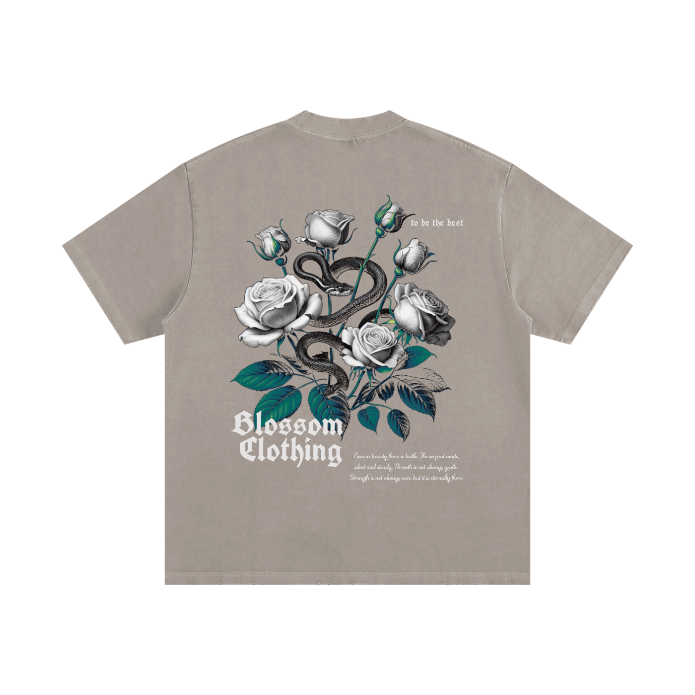 Snake Within Heavyweight Vintage Washed Frayed T-Shirt
