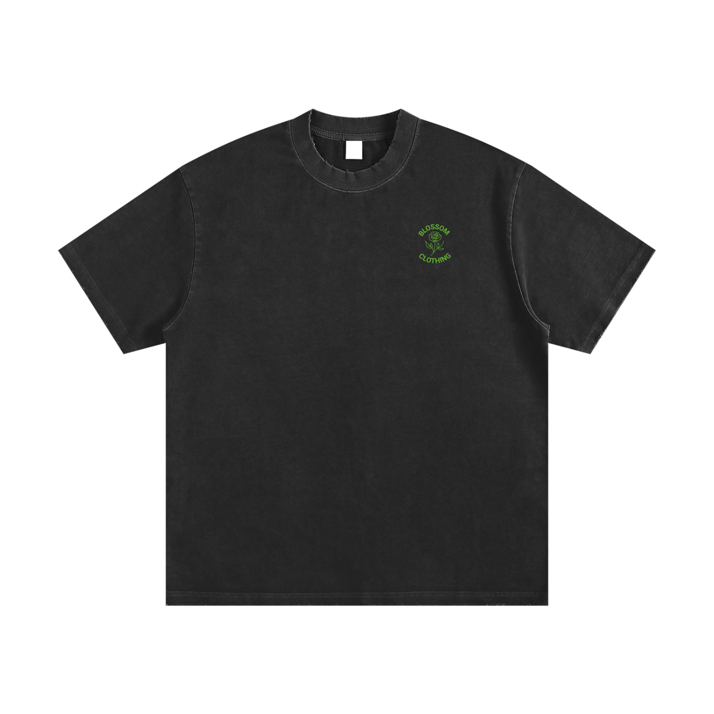 Battling Growth Heavyweight Vintage Washed Frayed T-Shirt - 430 GSM