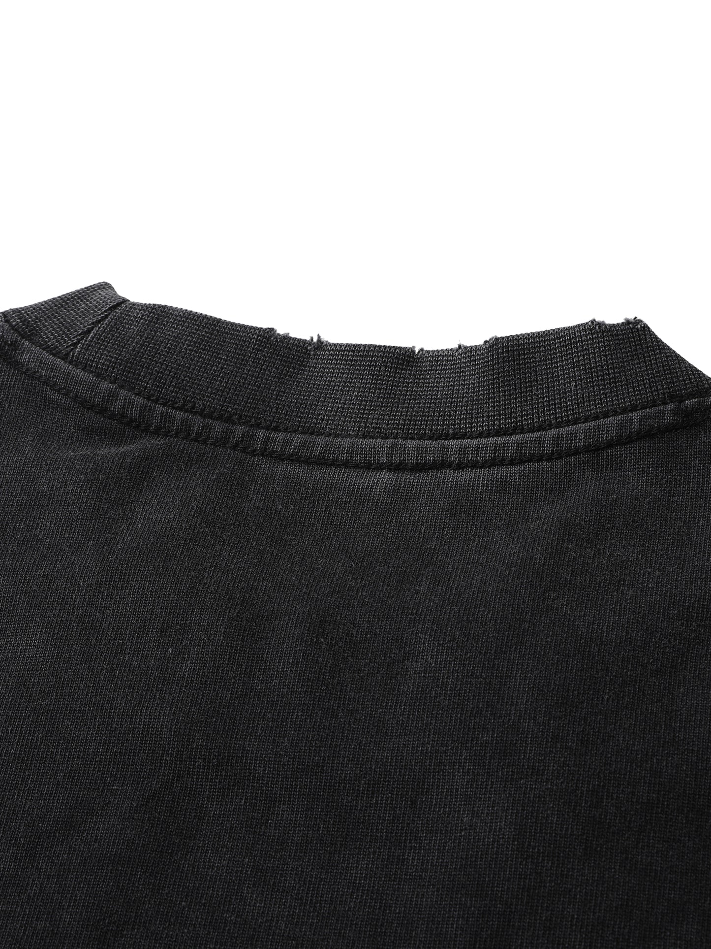 Battling Growth Heavyweight Vintage Washed Frayed T-Shirt - 430 GSM